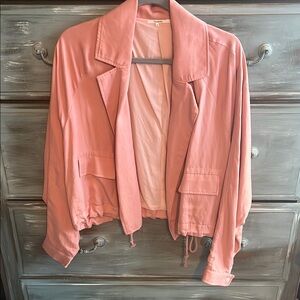 Tularosa Pink Utility Jacket Lightweight and Relaxed